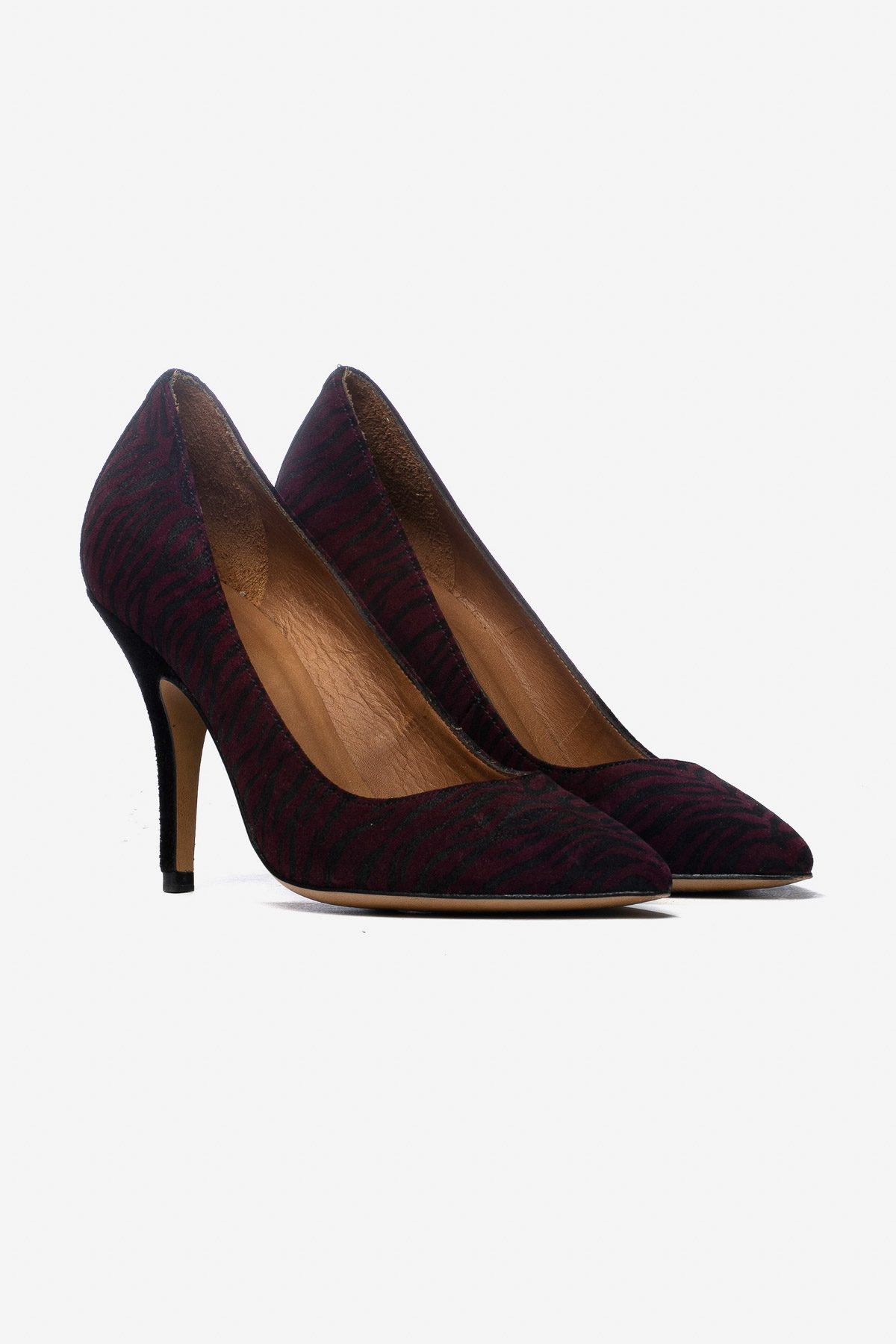POINTED-TOE SUEDE PUMPS