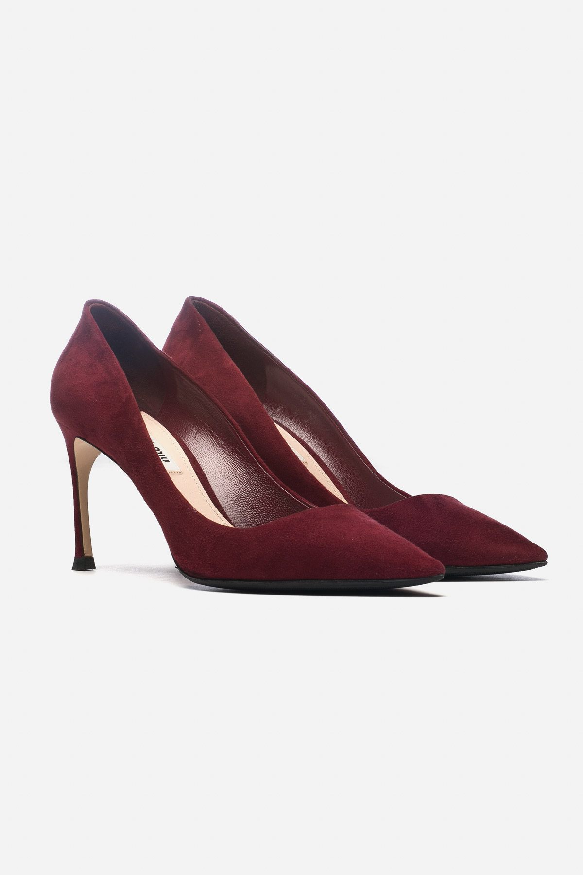 SUEDE POINTED-TOE PUMPS